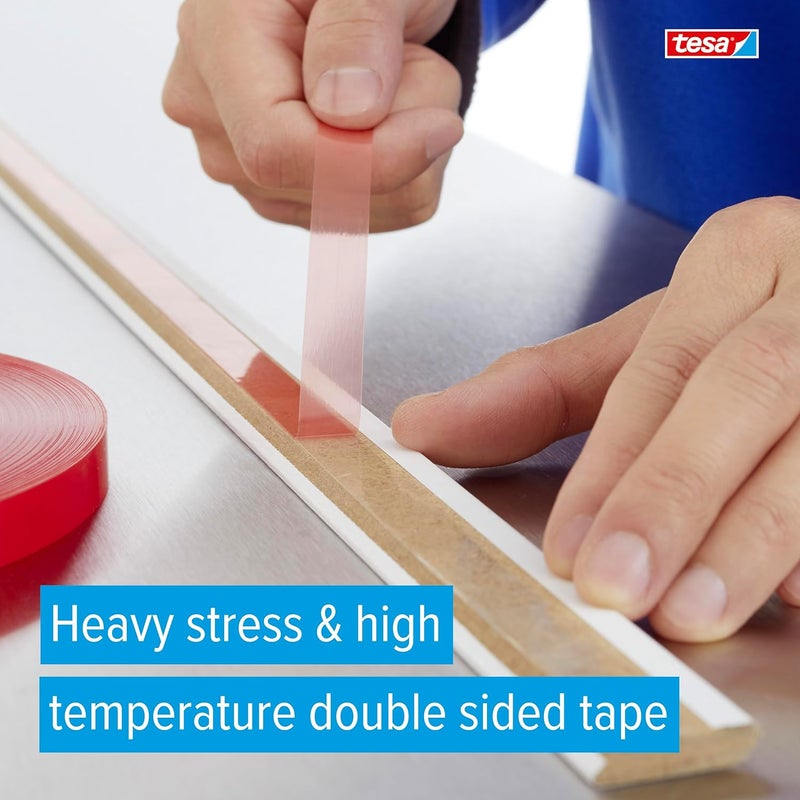 Tesa 4965 Original Double-Sided PET Film Tape, Transparent, .5 in x 36 yd, 1 Roll - Image 2